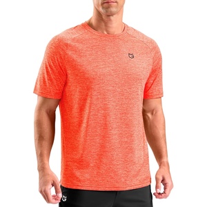 G Gradual Mens Workout Dry Fit Shirts Athletic Performance T-Shirts(Coral Orange)