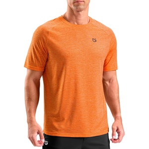 G Gradual Mens Workout Dry Fit Shirts Athletic Performance T-Shirts(Orange)