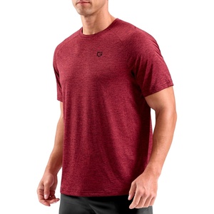 G Gradual Mens Workout Dry Fit Shirts Athletic Performance T-Shirts(Red)
