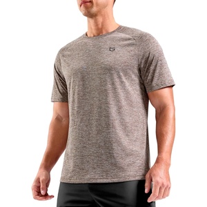 G Gradual Mens Workout Dry Fit Shirts Athletic Performance T-Shirts(Taupe)