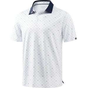 Men’s Golf Polo Shirts Dry Fit Print Golf Shirts for Men Breathable(Golf Club Dot)
