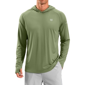 Men’s Sun Protection Hoodie Shirts Long Sleeve UPF 50+ Swim Shirts(Olive)