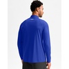 G Gradual Men’s Quarter Zip Pullover Long Sleeve Athletic Running Shirts(Blue)