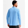 G Gradual Men’s Quarter Zip Pullover Long Sleeve Athletic Running Shirts(Sky Blue Heather)