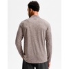 G Gradual Men’s Quarter Zip Pullover Long Sleeve Athletic Running Shirts(Taupe Heather)
