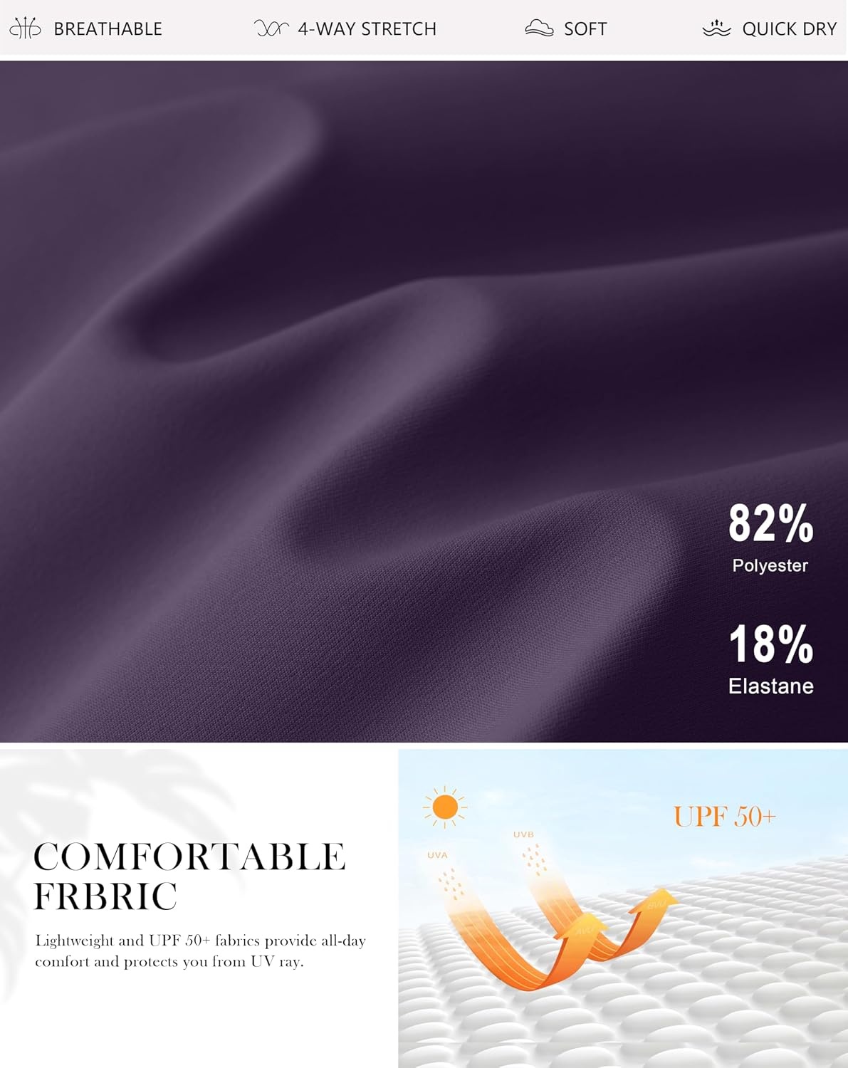 image:imageG Gradual 20 Skorts with Pockets Knee Length Golf SkirtPurple