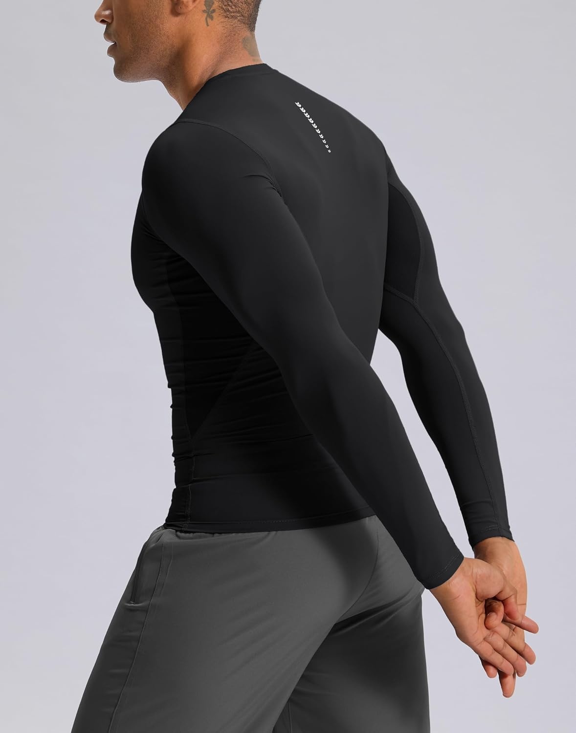 image:imageG Gradual Mens Compression Shirt Long Sleeve Moisture Wicking Running TopsBlack