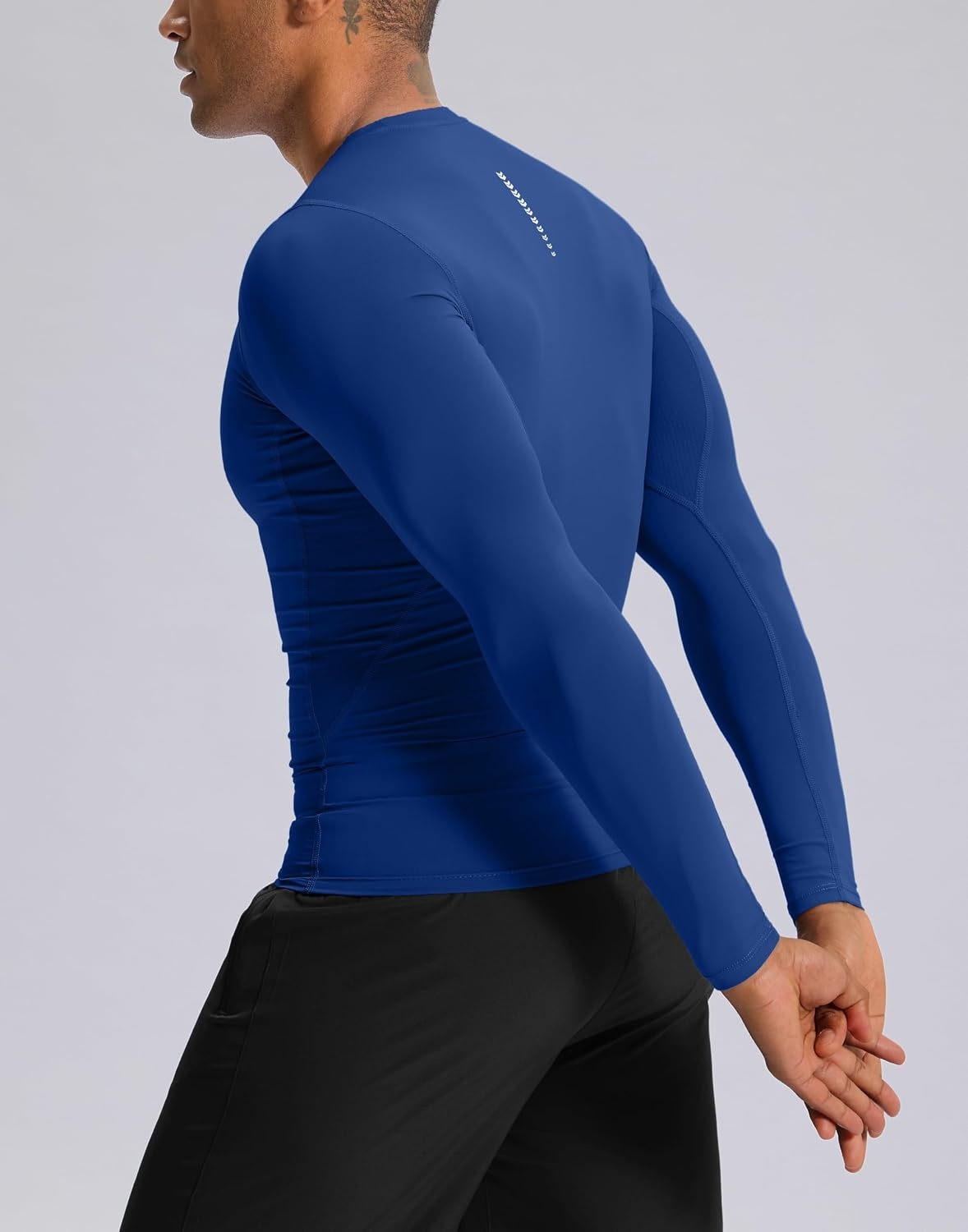image:imageG Gradual Mens Compression Shirt Long Sleeve Moisture Wicking Running TopsBlue