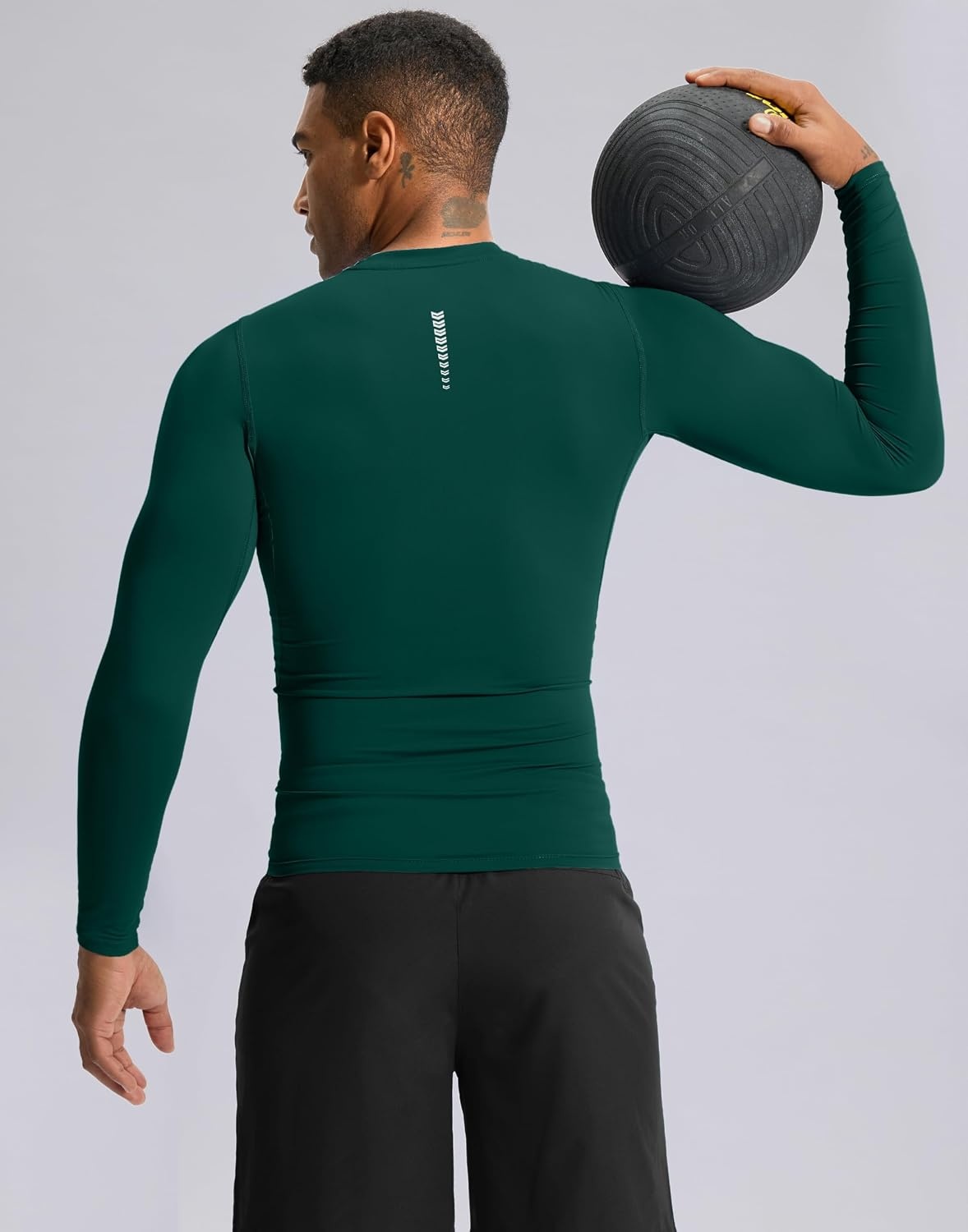 image:imageG Gradual Mens Compression Shirt Long Sleeve Moisture Wicking Running TopsForest Green