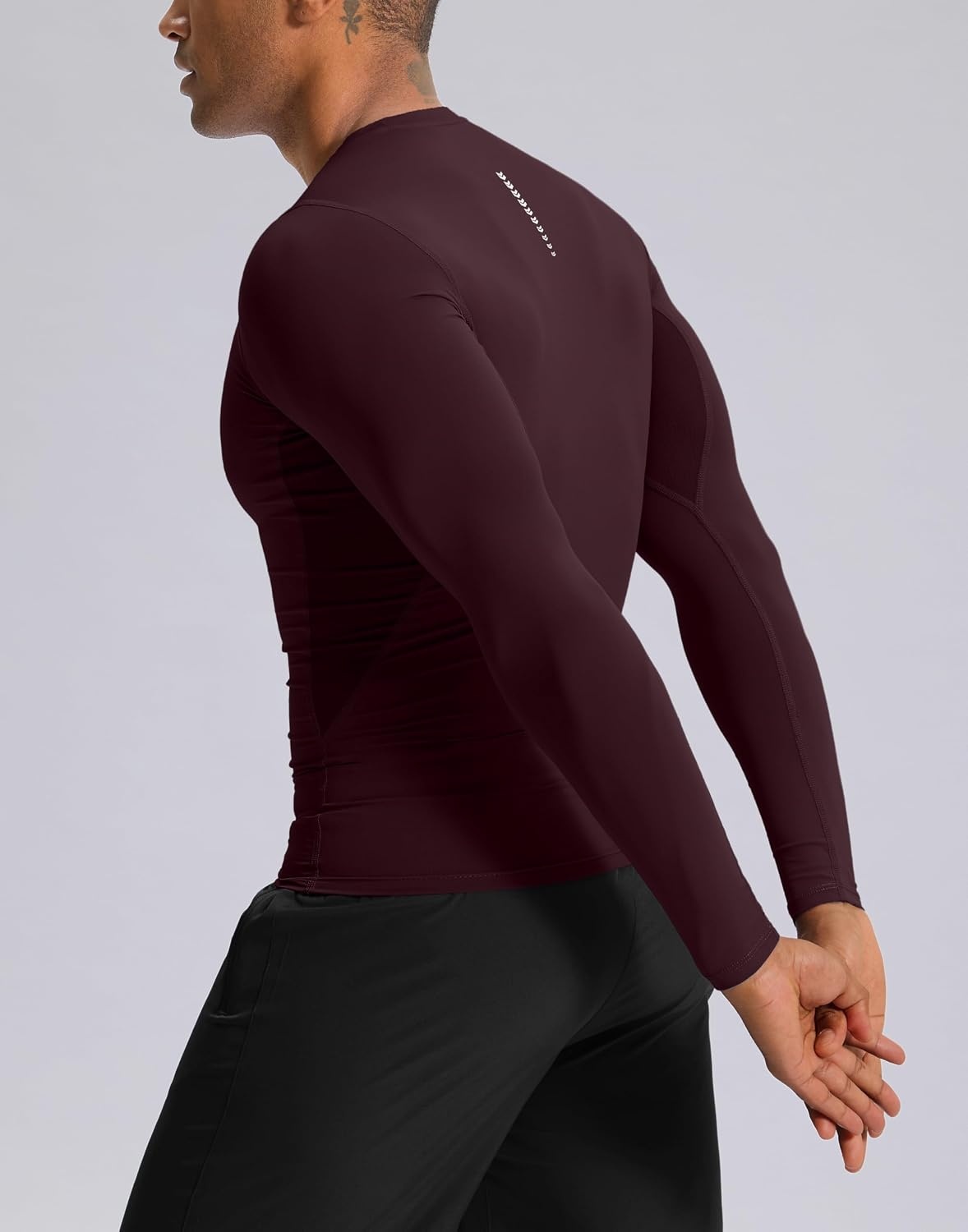 image:imageG Gradual Mens Compression Shirt Long Sleeve Moisture Wicking Running TopsMaroon