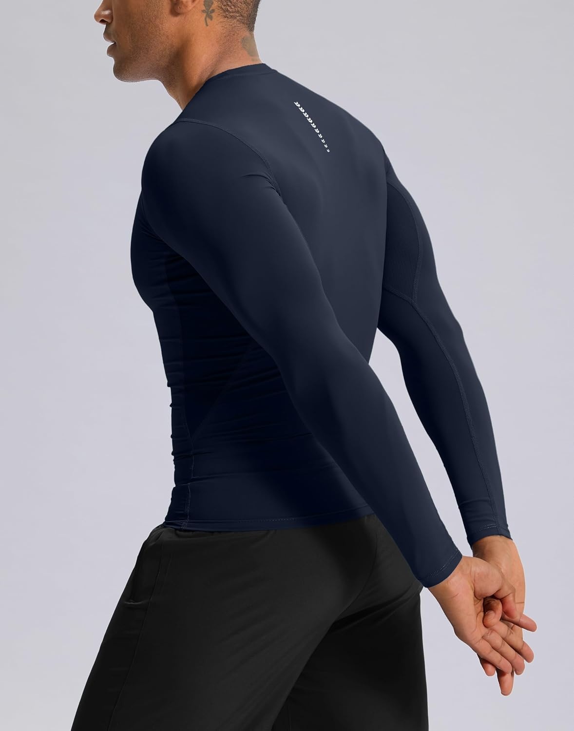 image:imageG Gradual Mens Compression Shirt Long Sleeve Moisture Wicking Running TopsNavy