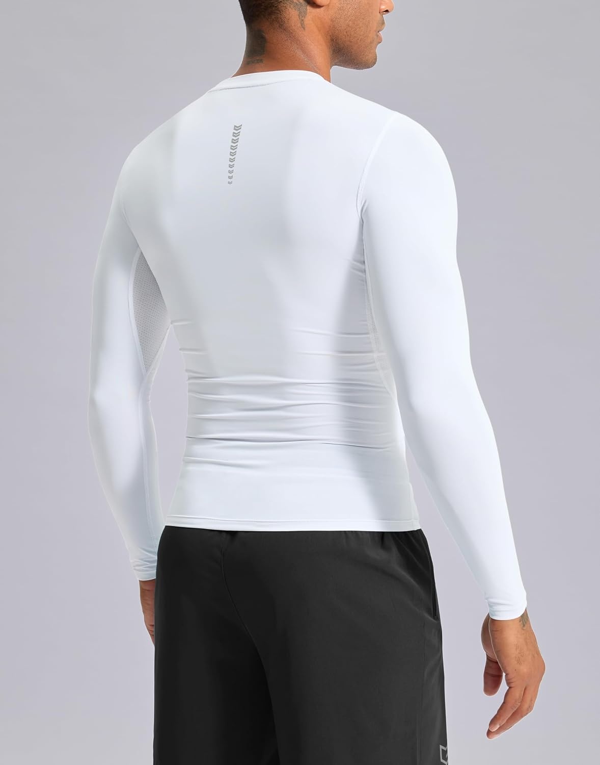 image:imageG Gradual Mens Compression Shirt Long Sleeve Moisture Wicking Running TopsWhite