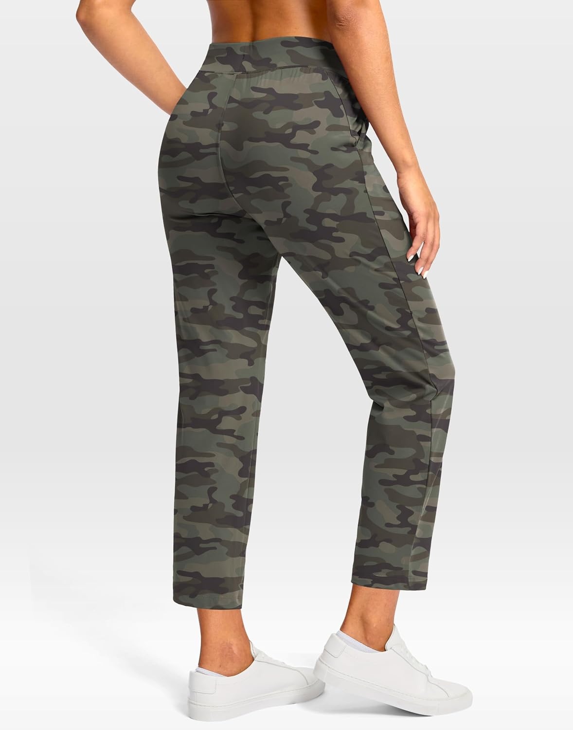 image:imageG Gradual Petite Pants for Women 2426 Ankle Pants with 2 PocketsGreen Camo