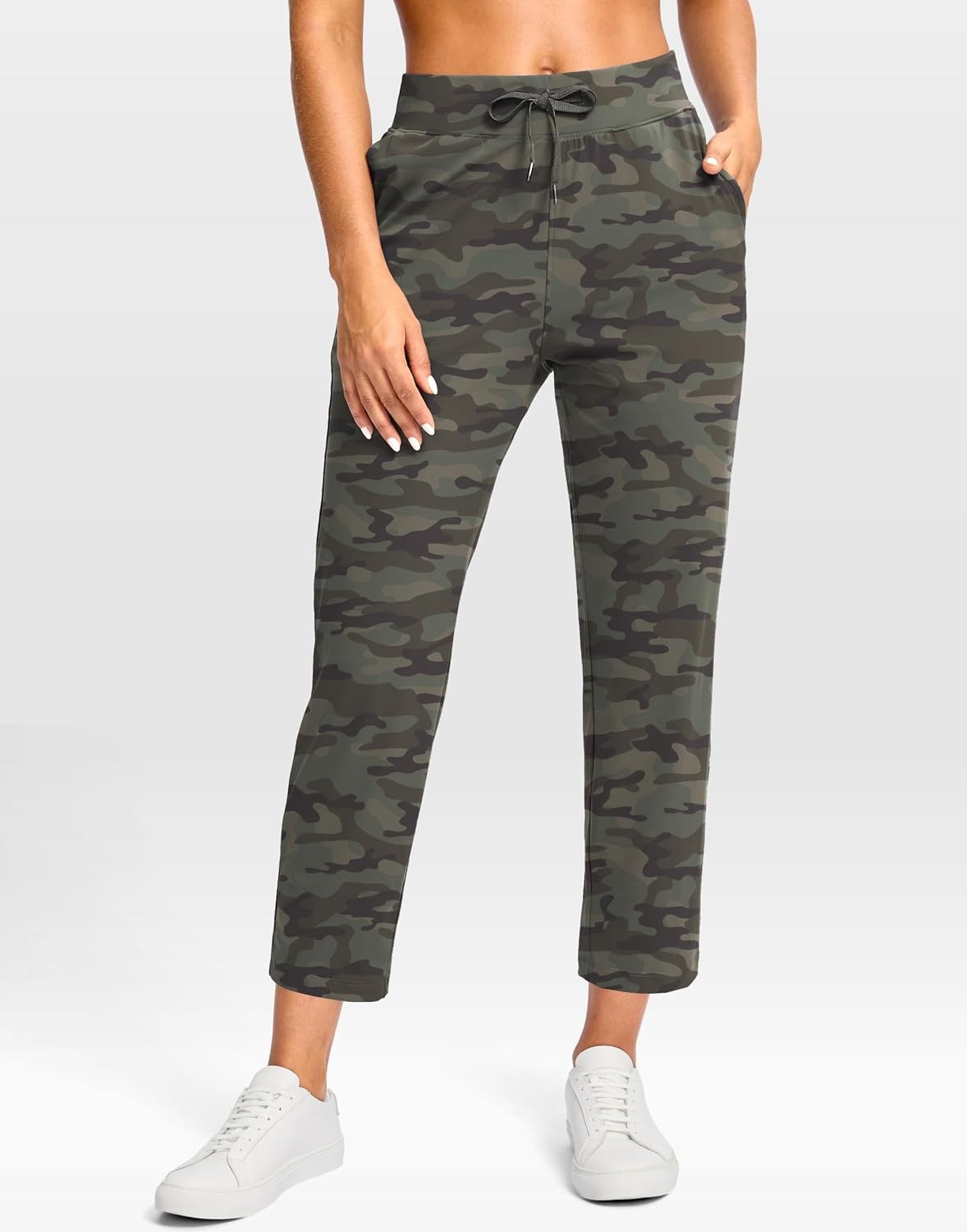 image:imageG Gradual Petite Pants for Women 2426 Ankle Pants with 2 PocketsGreen Camo