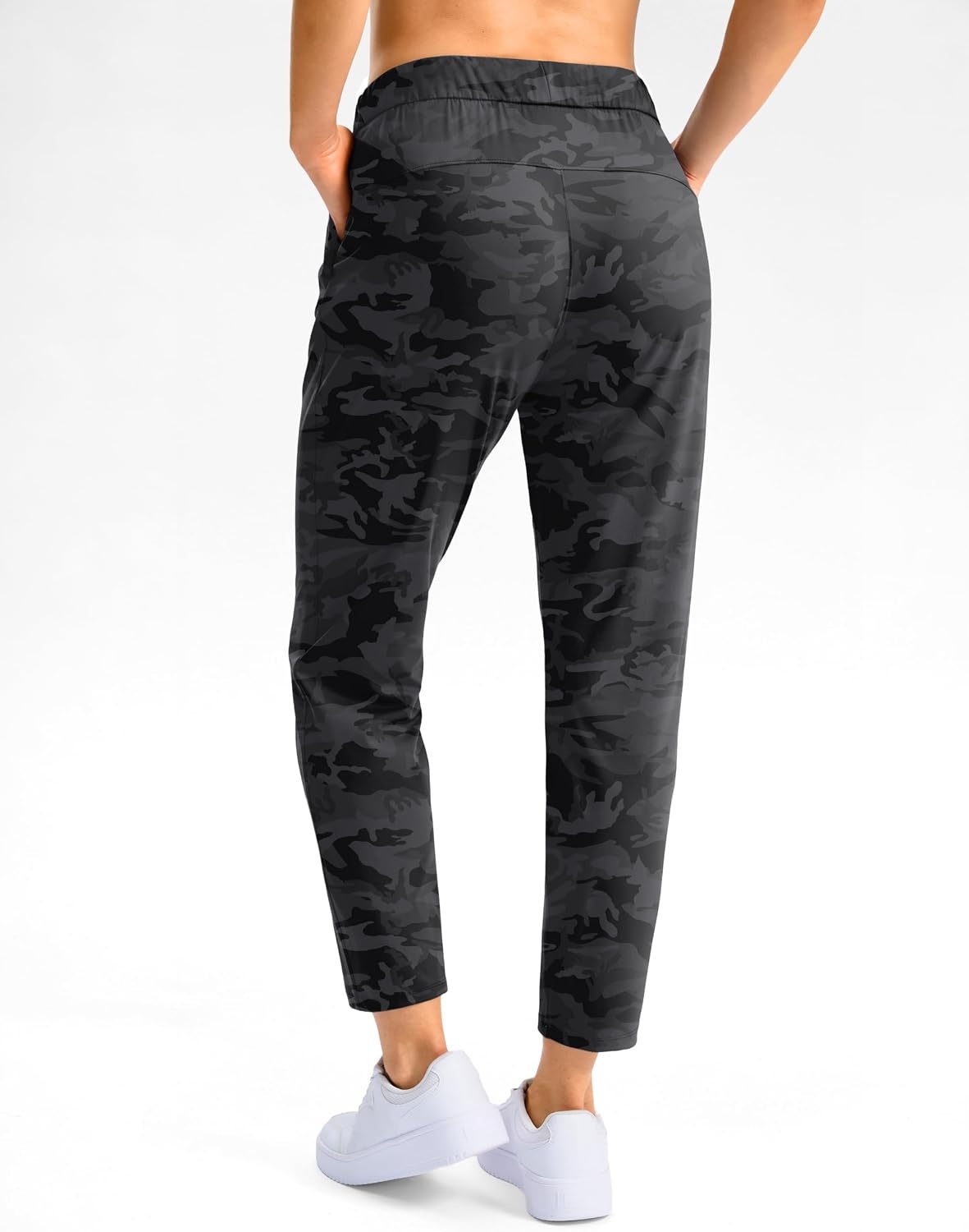image:imageG Gradual Petite Pants for Women 78 Ankle Golf Pants with 3 PocketsBlack Camo
