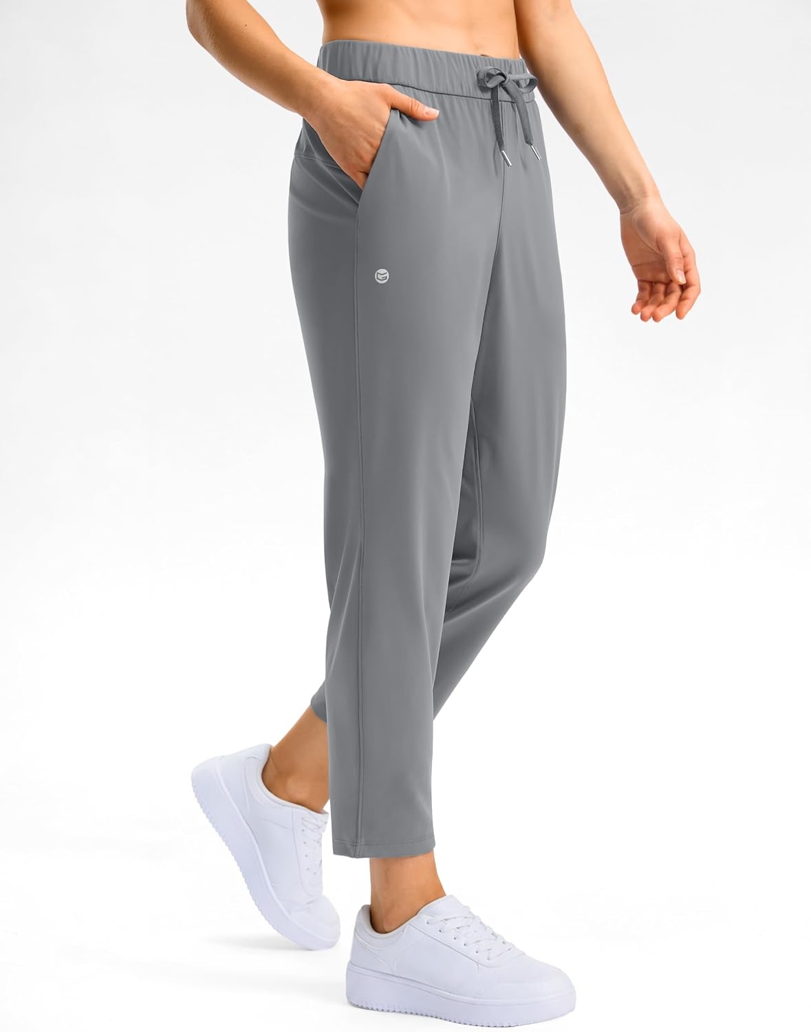 image:imageG Gradual Petite Pants for Women 78 Ankle Golf Pants with 3 PocketsBright Grey