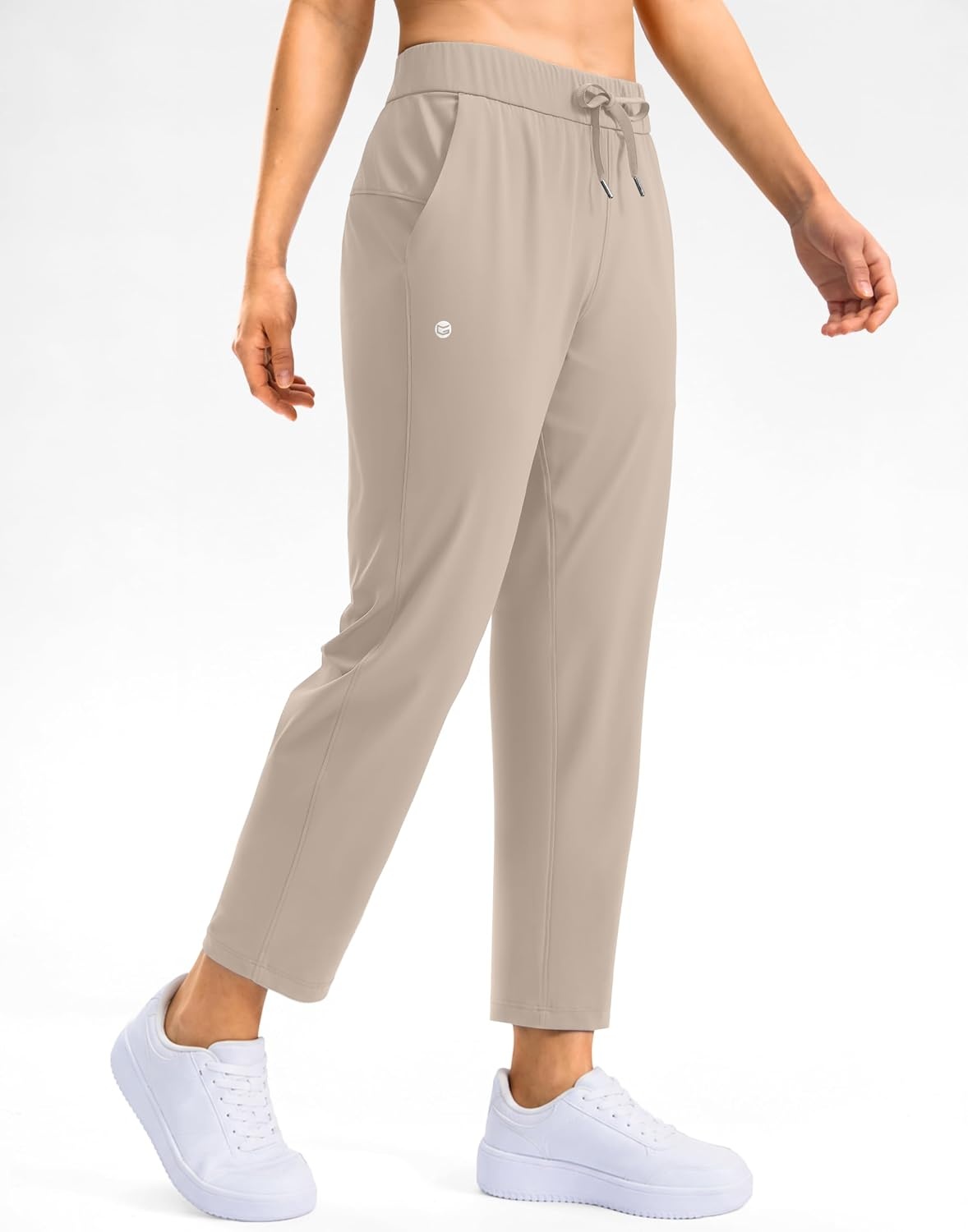 image:imageG Gradual Petite Pants for Women 78 Ankle Golf Pants with 3 PocketsBright Khaki