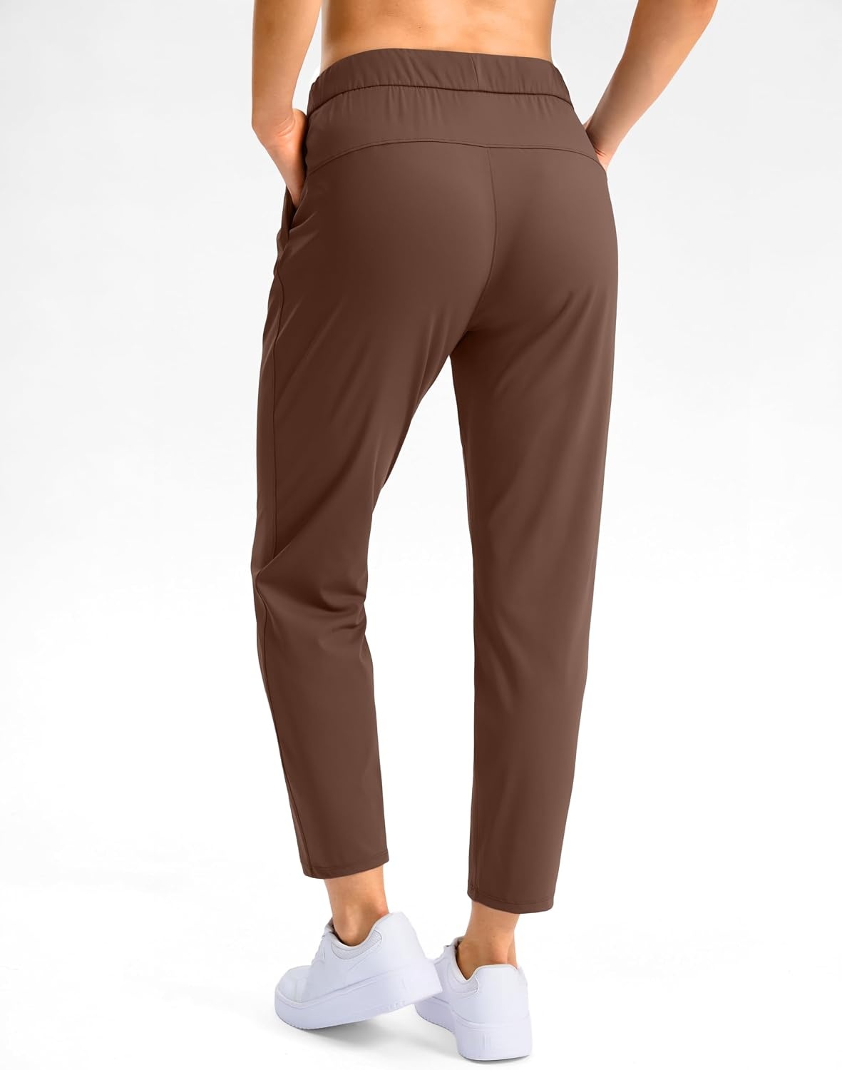 image:imageG Gradual Petite Pants for Women 78 Ankle Golf Pants with 3 PocketsBrown