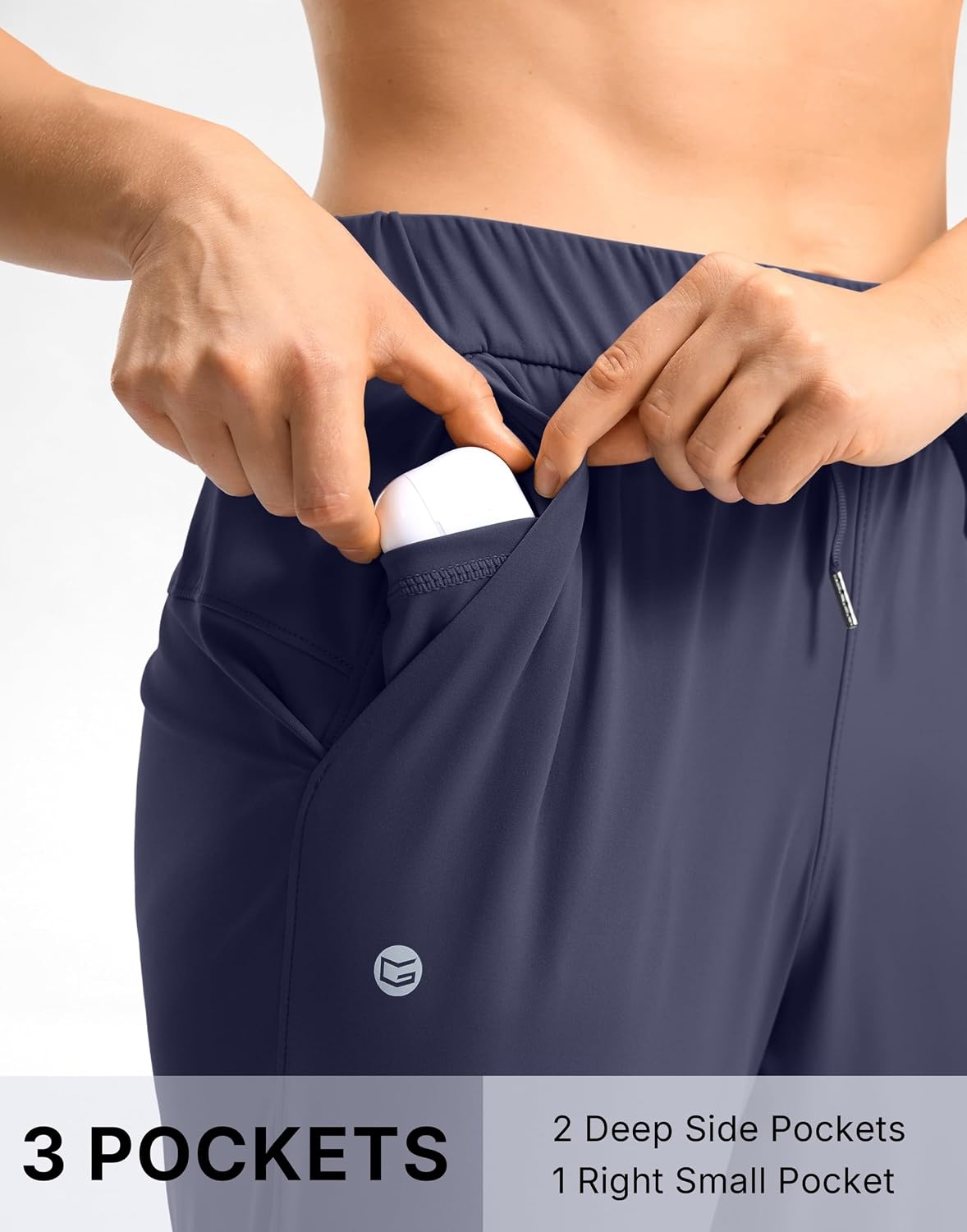 image:imageG Gradual Petite Pants for Women 78 Ankle Golf Pants with 3 PocketsDark Navy
