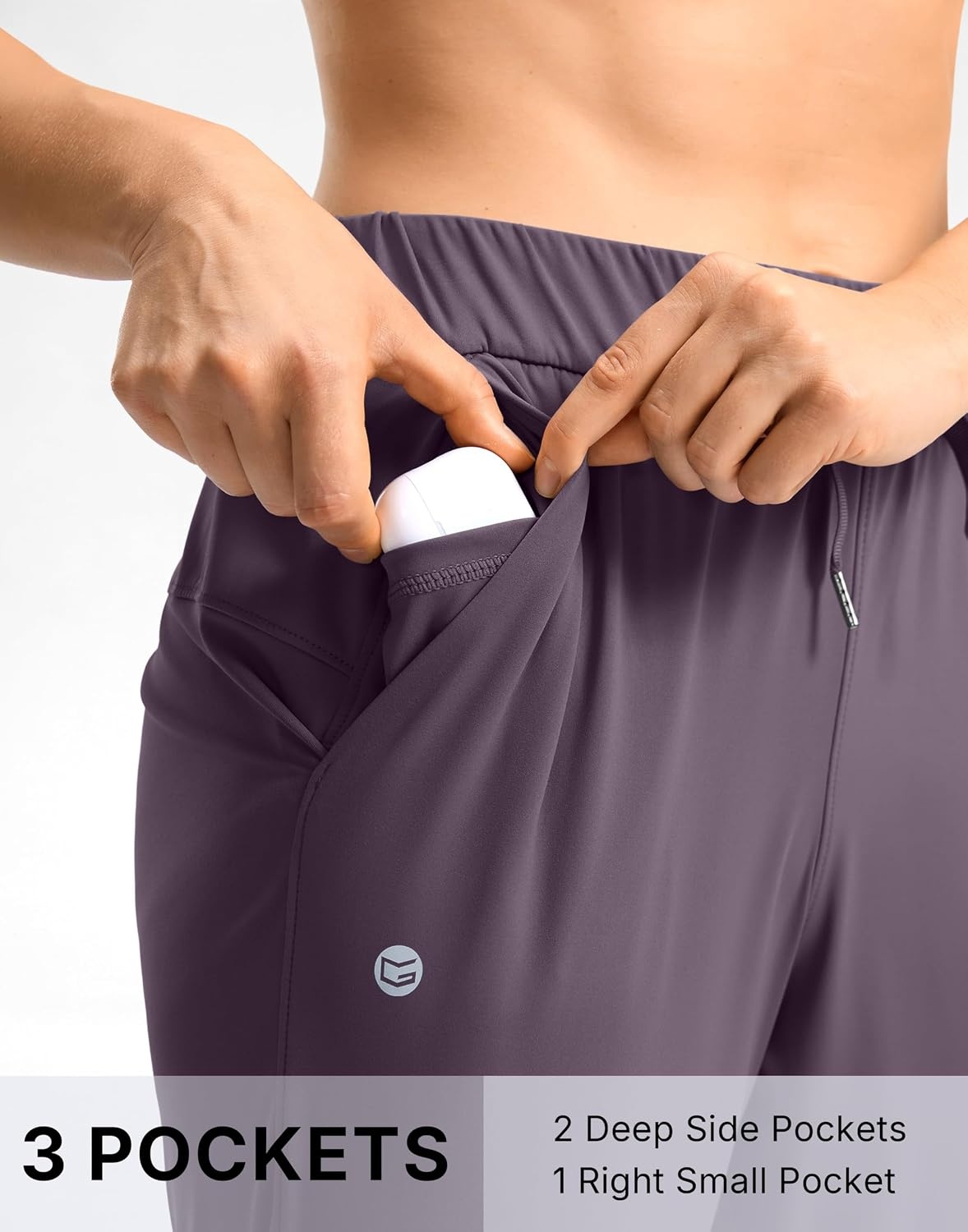 image:imageG Gradual Petite Pants for Women 78 Ankle Golf Pants with 3 PocketsDark Purple