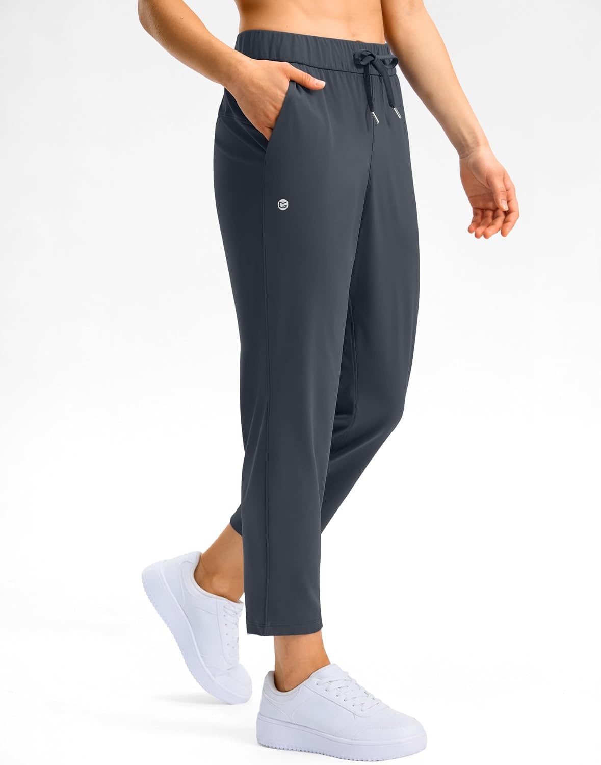 image:imageG Gradual Petite Pants for Women 78 Ankle Golf Pants with 3 PocketsDeep Grey