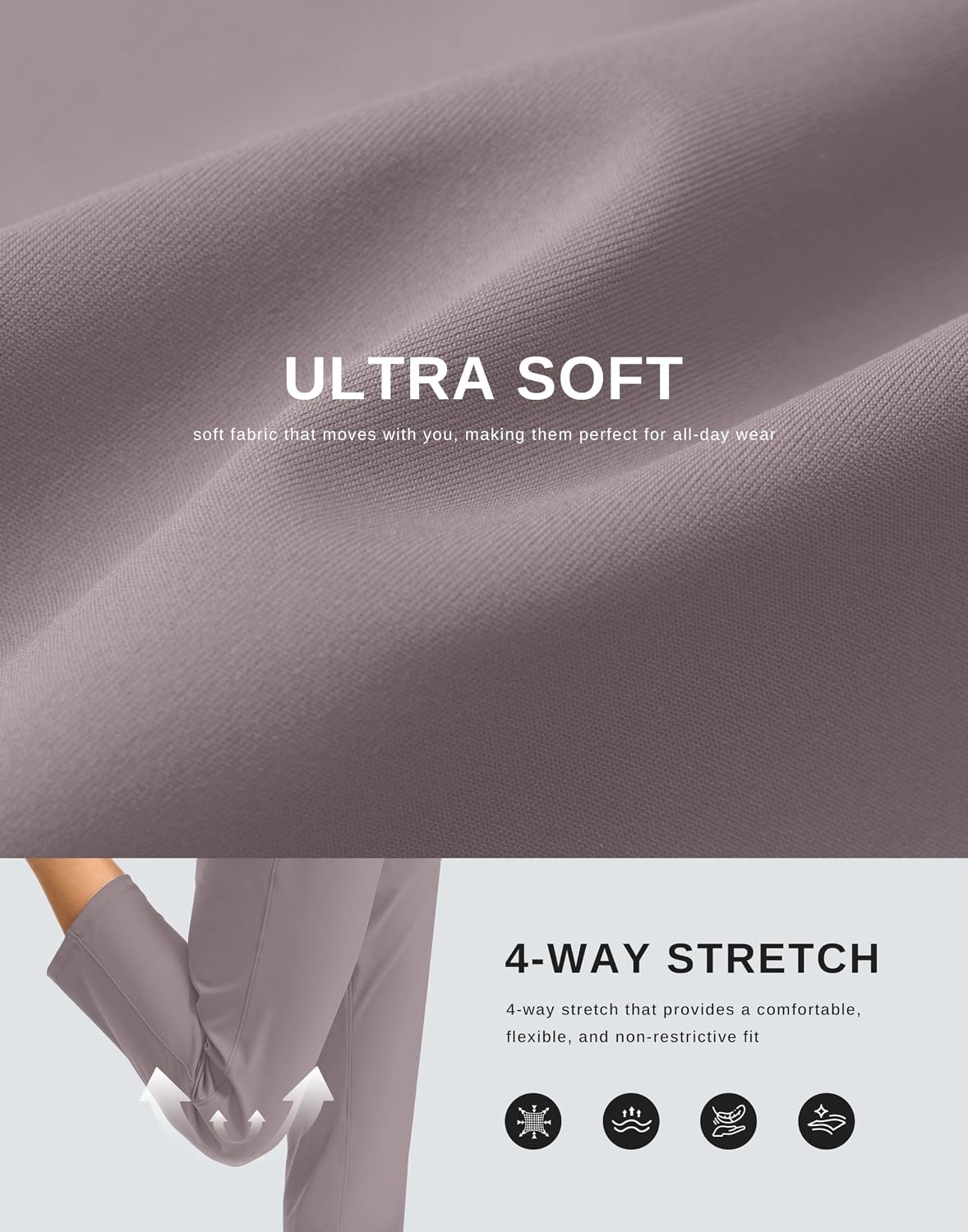 image:imageG Gradual Petite Pants for Women 78 Ankle Golf Pants with 3 PocketsDusty Grey