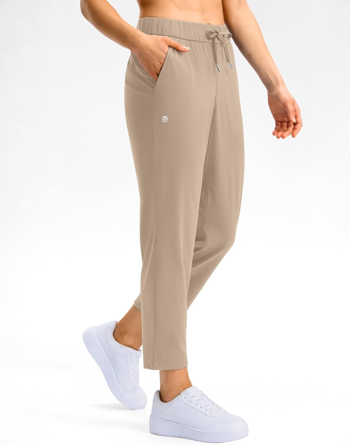 image:imageG Gradual Petite Pants for Women 78 Ankle Golf Pants with 3 PocketsDusty Khaki