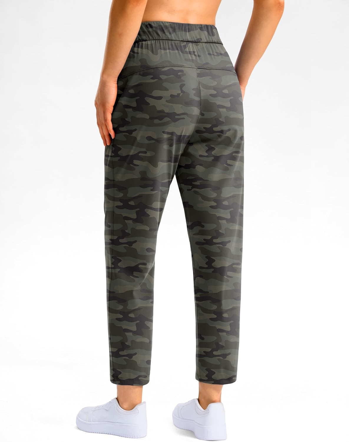 image:imageG Gradual Petite Pants for Women 78 Ankle Golf Pants with 3 PocketsGreen Camo