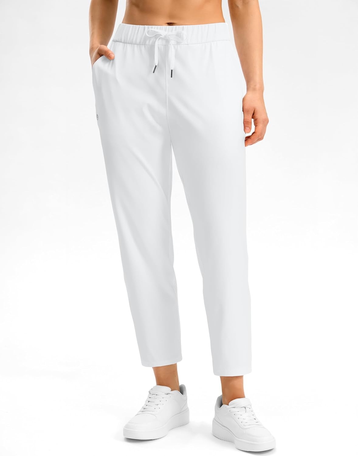 image:imageG Gradual Petite Pants for Women 78 Ankle Golf Pants with 3 PocketsWhite