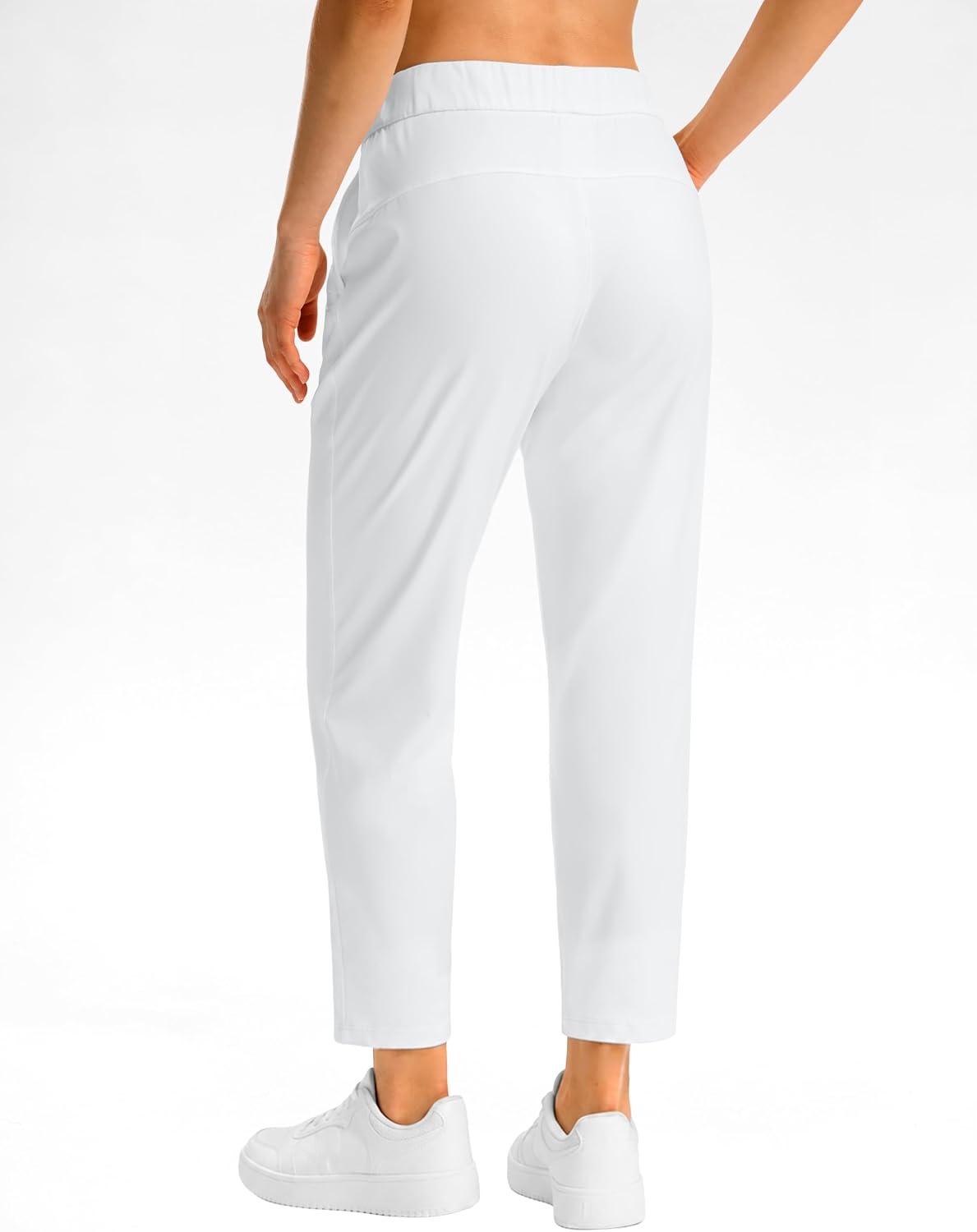 image:imageG Gradual Petite Pants for Women 78 Ankle Golf Pants with 3 PocketsWhite