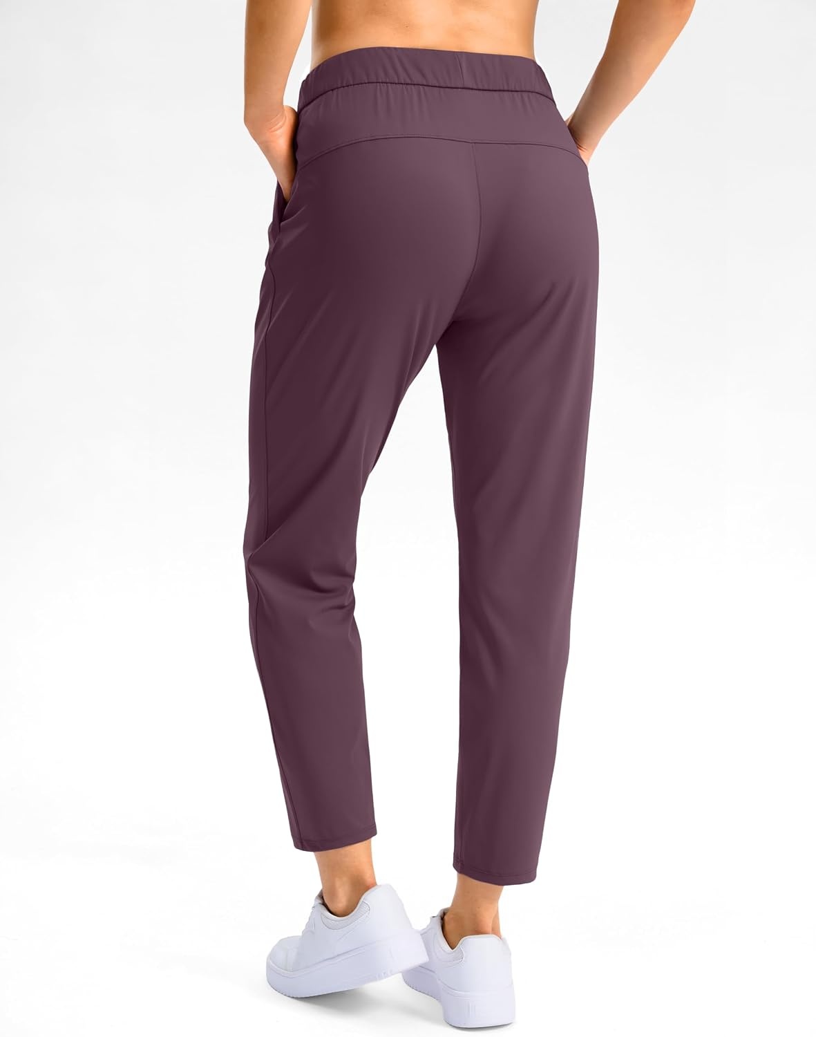 image:imageG Gradual Petite Pants for Women 78 Ankle Golf Pants with 3 PocketsWine