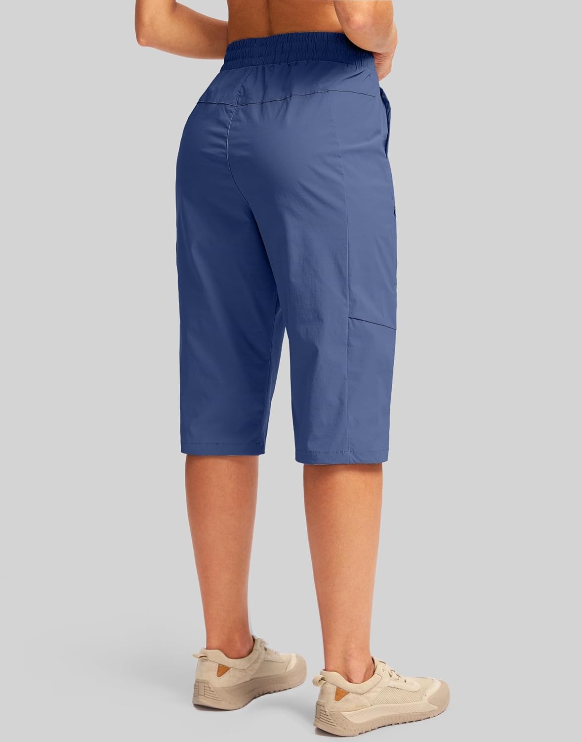image:imageG Gradual Womens 15 Long Shorts Below The Knee Hiking CaprisBlue