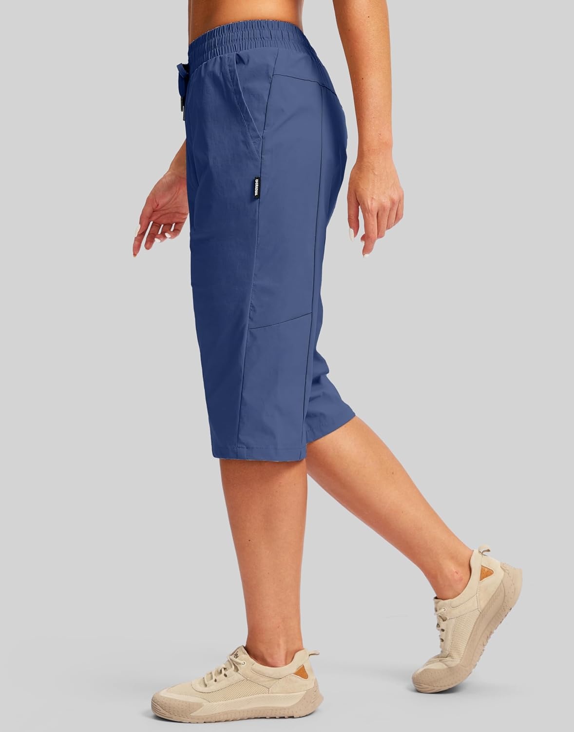 image:imageG Gradual Womens 15 Long Shorts Below The Knee Hiking CaprisBlue