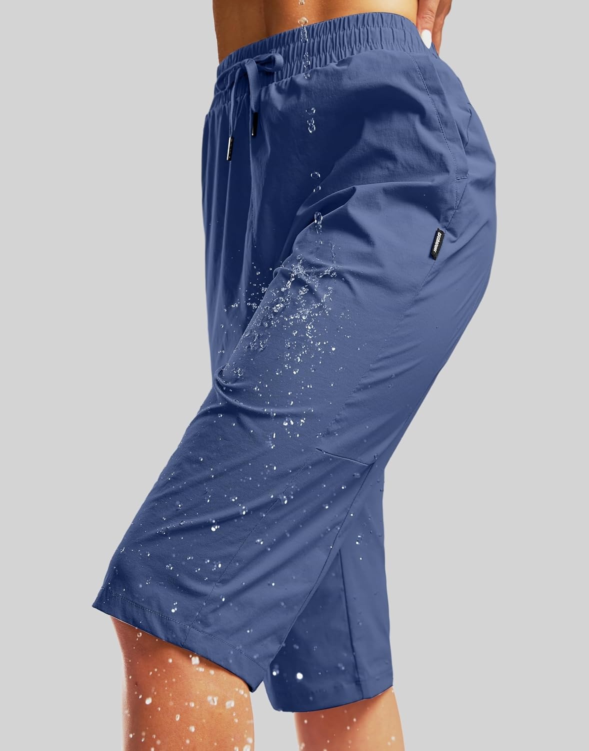 image:imageG Gradual Womens 15 Long Shorts Below The Knee Hiking CaprisBlue