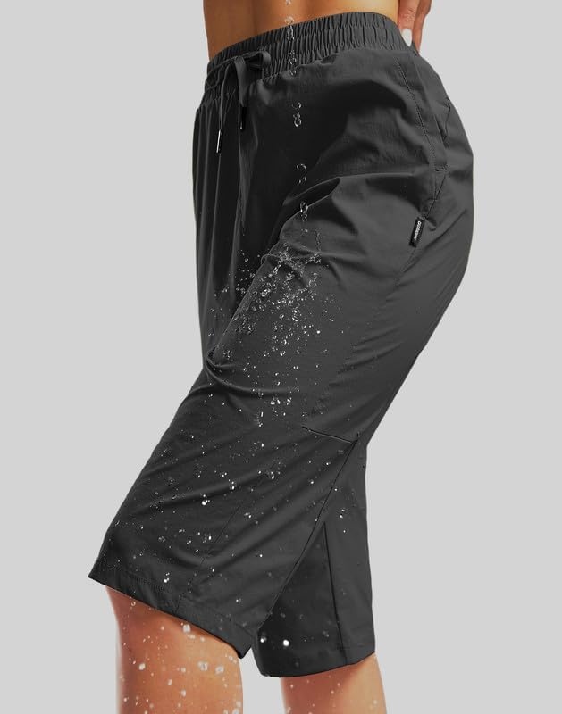 image:imageG Gradual Womens 15 Long Shorts Below The Knee Hiking CaprisDark Grey