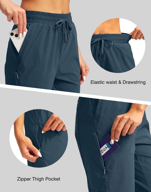 image:imageG Gradual Womens 15 Long Shorts Below The Knee Hiking CaprisDusty Blue