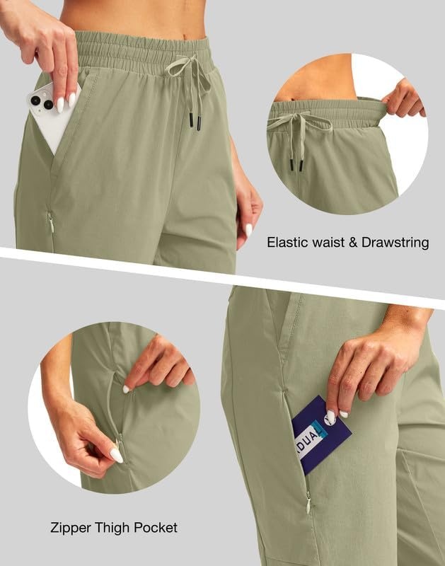 image:imageG Gradual Womens 15 Long Shorts Below The Knee Hiking CaprisLight Green