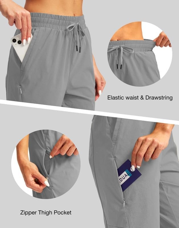 image:imageG Gradual Womens 15 Long Shorts Below The Knee Hiking CaprisLight Grey