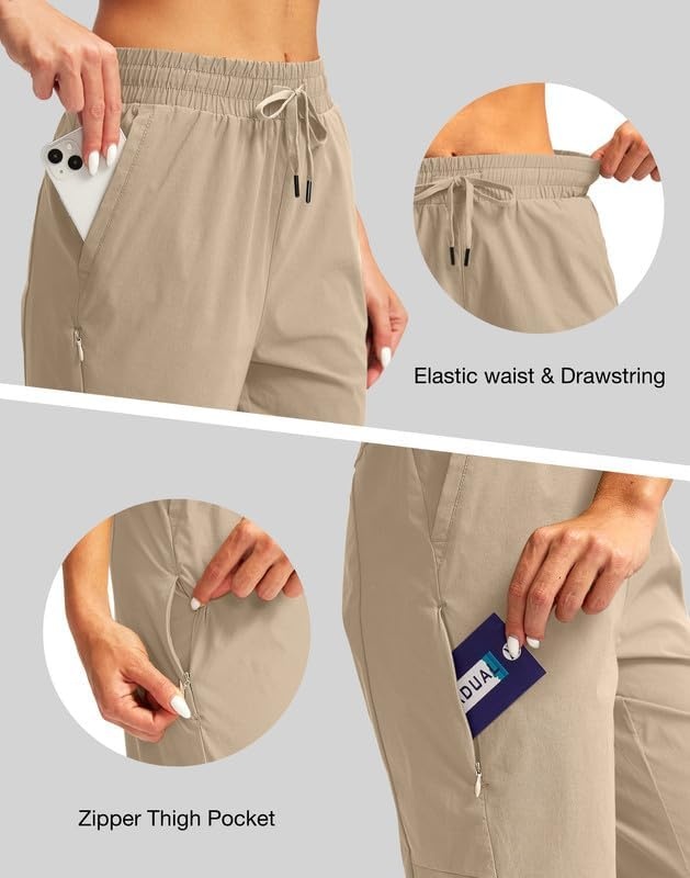 image:imageG Gradual Womens 15 Long Shorts Below The Knee Hiking CaprisLight Khaki