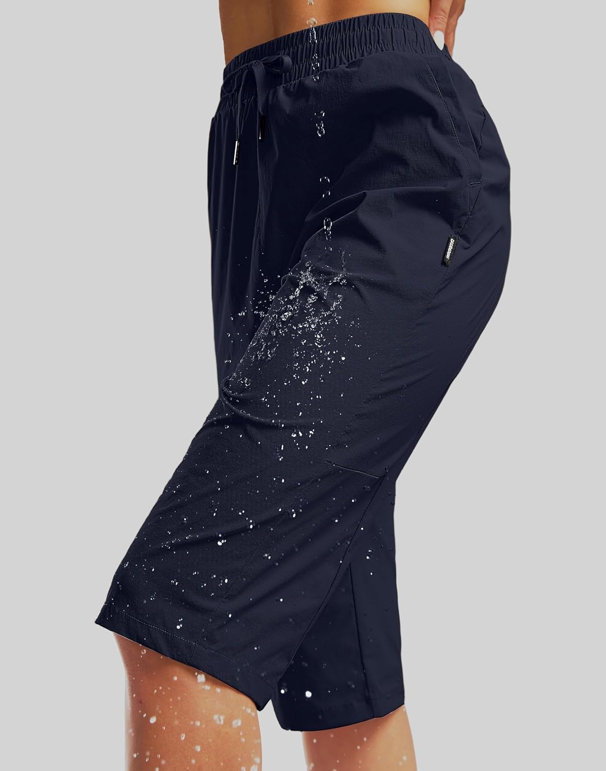 image:imageG Gradual Womens 15 Long Shorts Below The Knee Hiking CaprisNavy