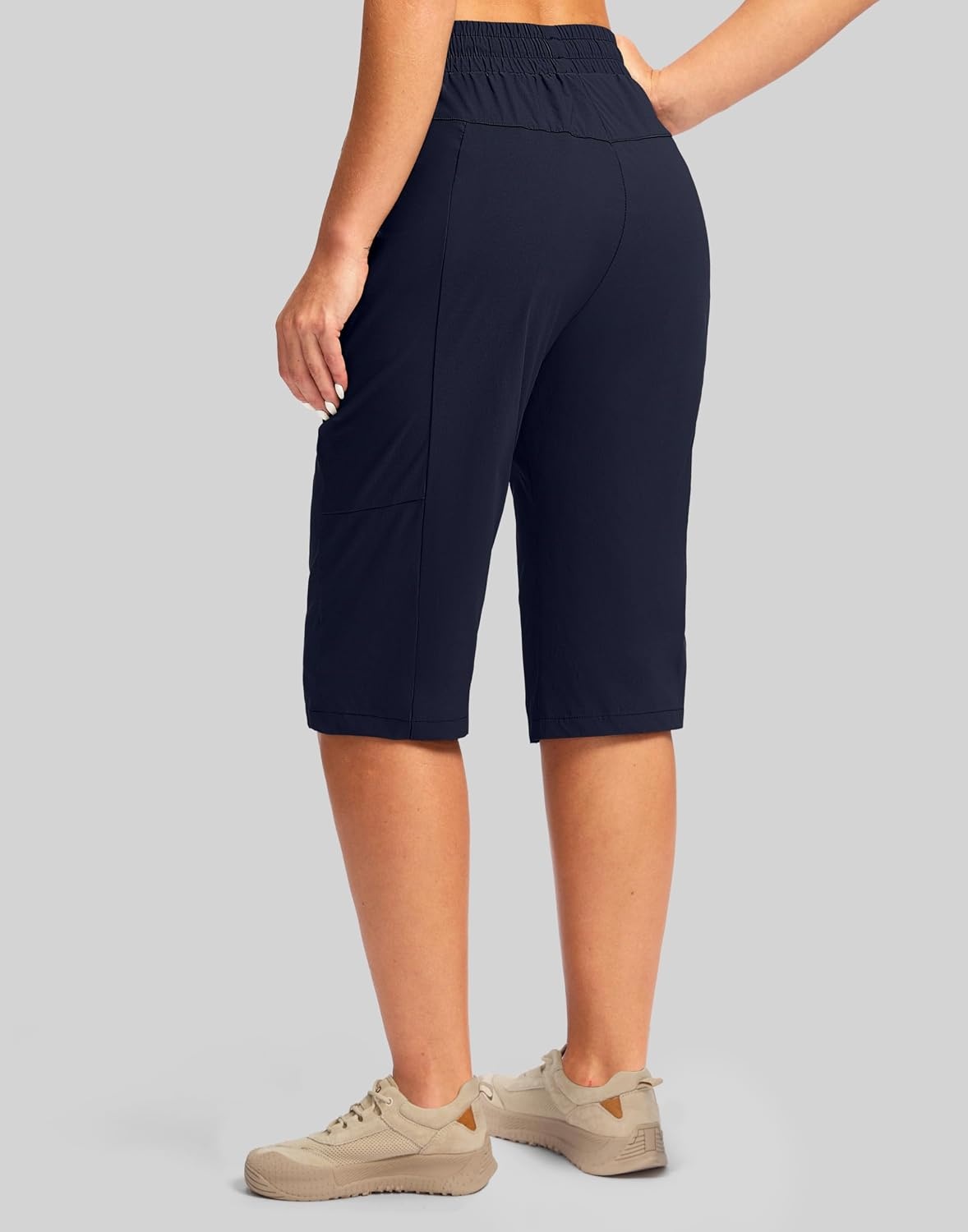 image:imageG Gradual Womens 15 Long Shorts Below The Knee Hiking CaprisNavy