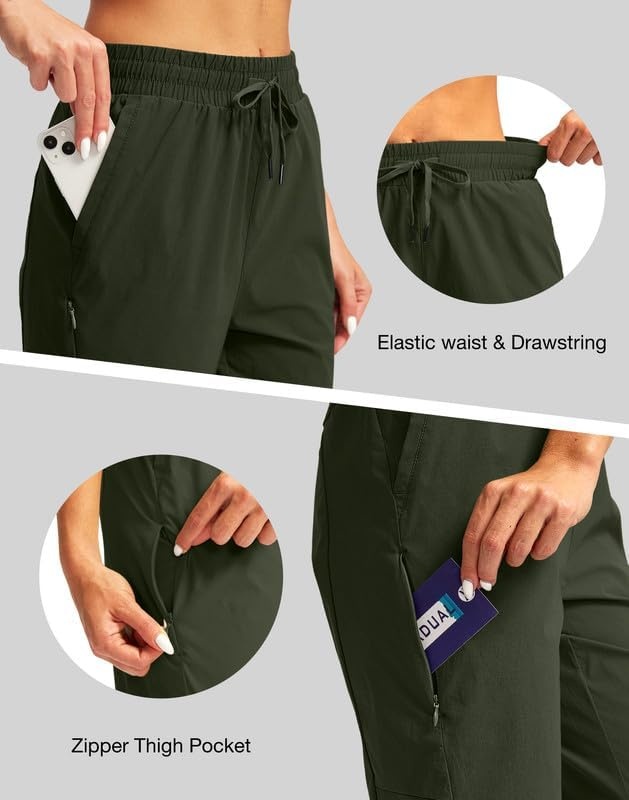 image:imageG Gradual Womens 15 Long Shorts Below The Knee Hiking CaprisOlive