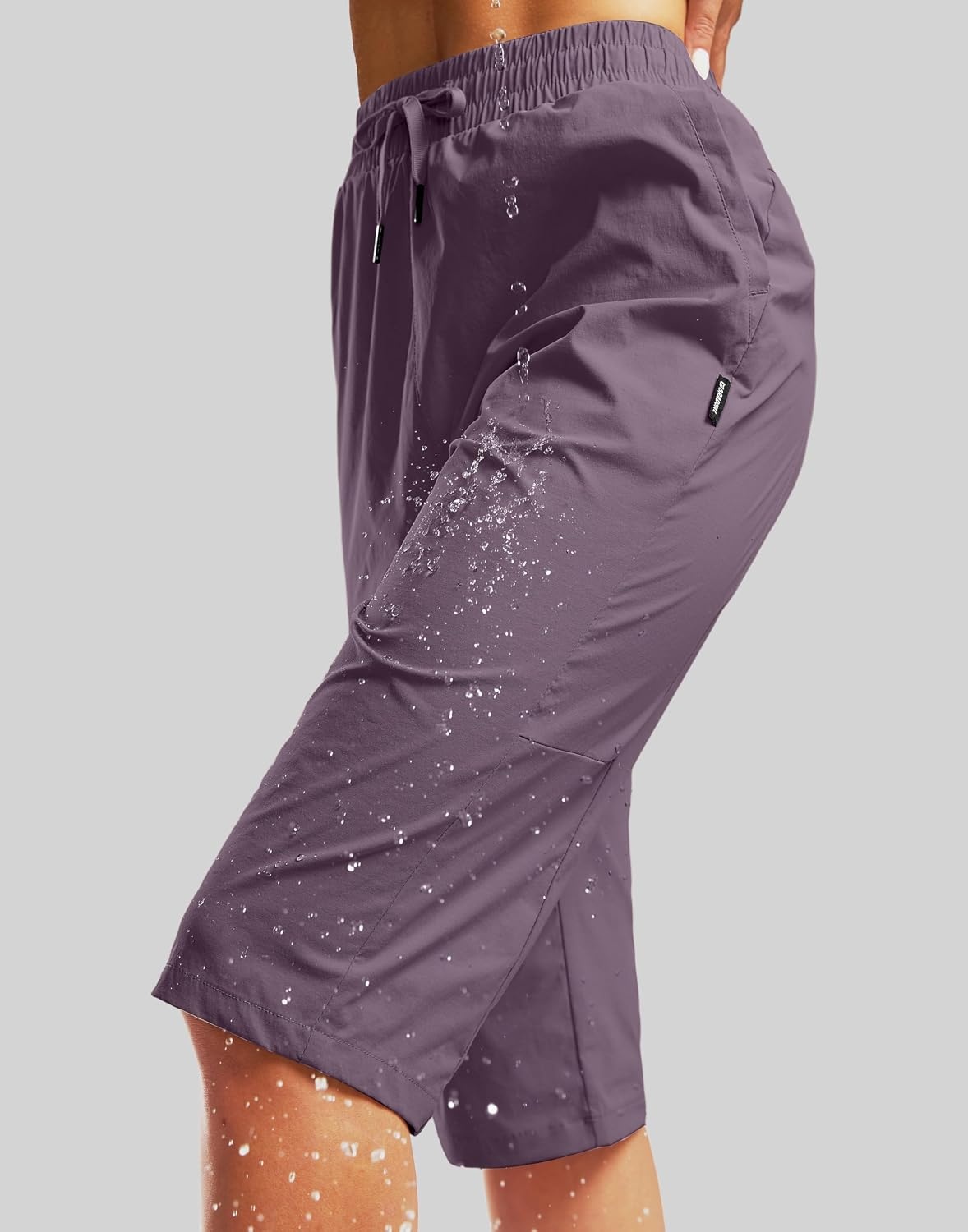image:imageG Gradual Womens 15 Long Shorts Below The Knee Hiking CaprisPurple