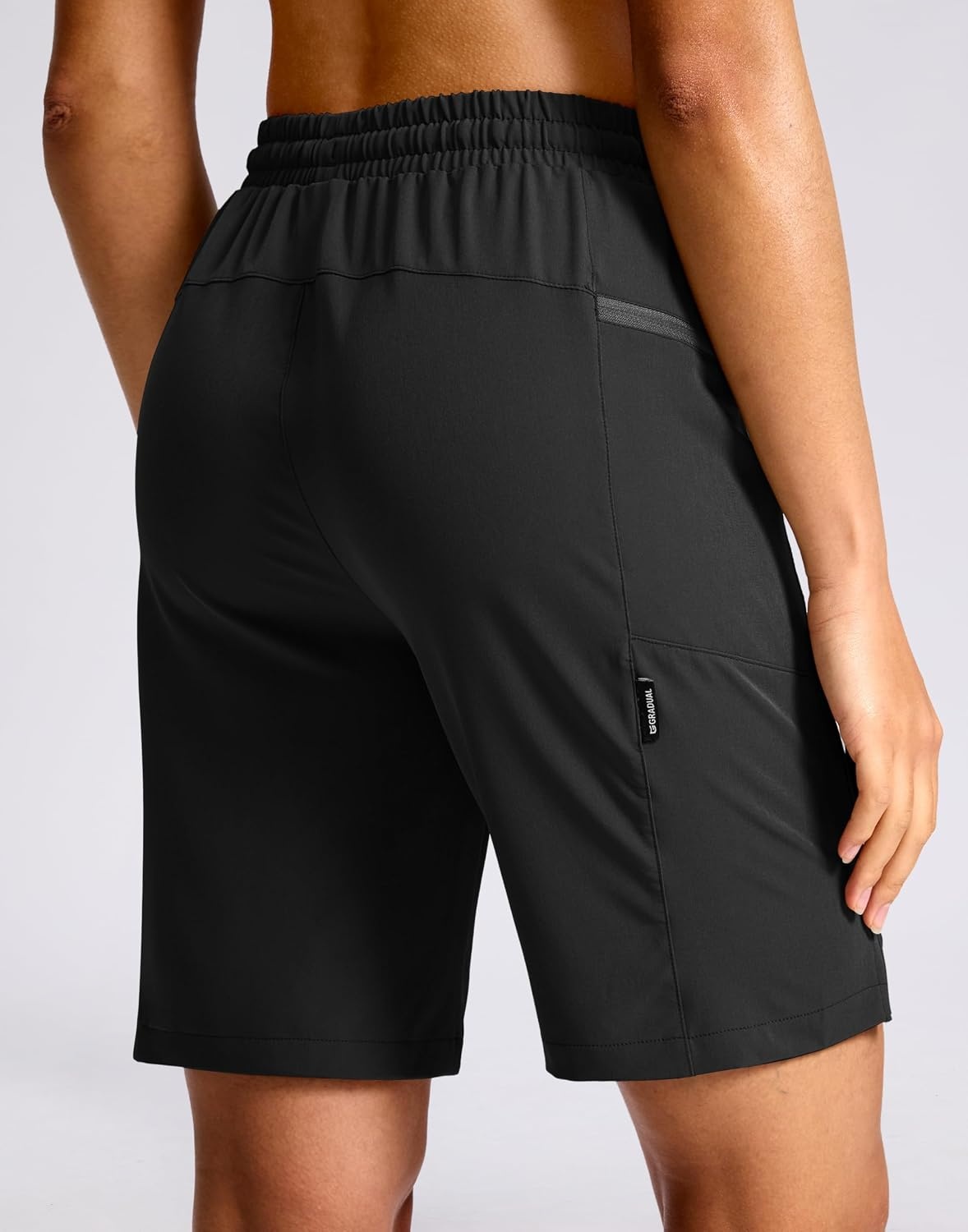 image:imageG Gradual Womens Hiking Shorts 2 Zipper Pockets 9 ShortsBlack