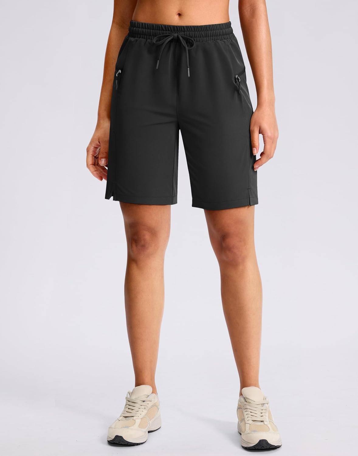 image:imageG Gradual Womens Hiking Shorts 2 Zipper Pockets 9 ShortsBlack