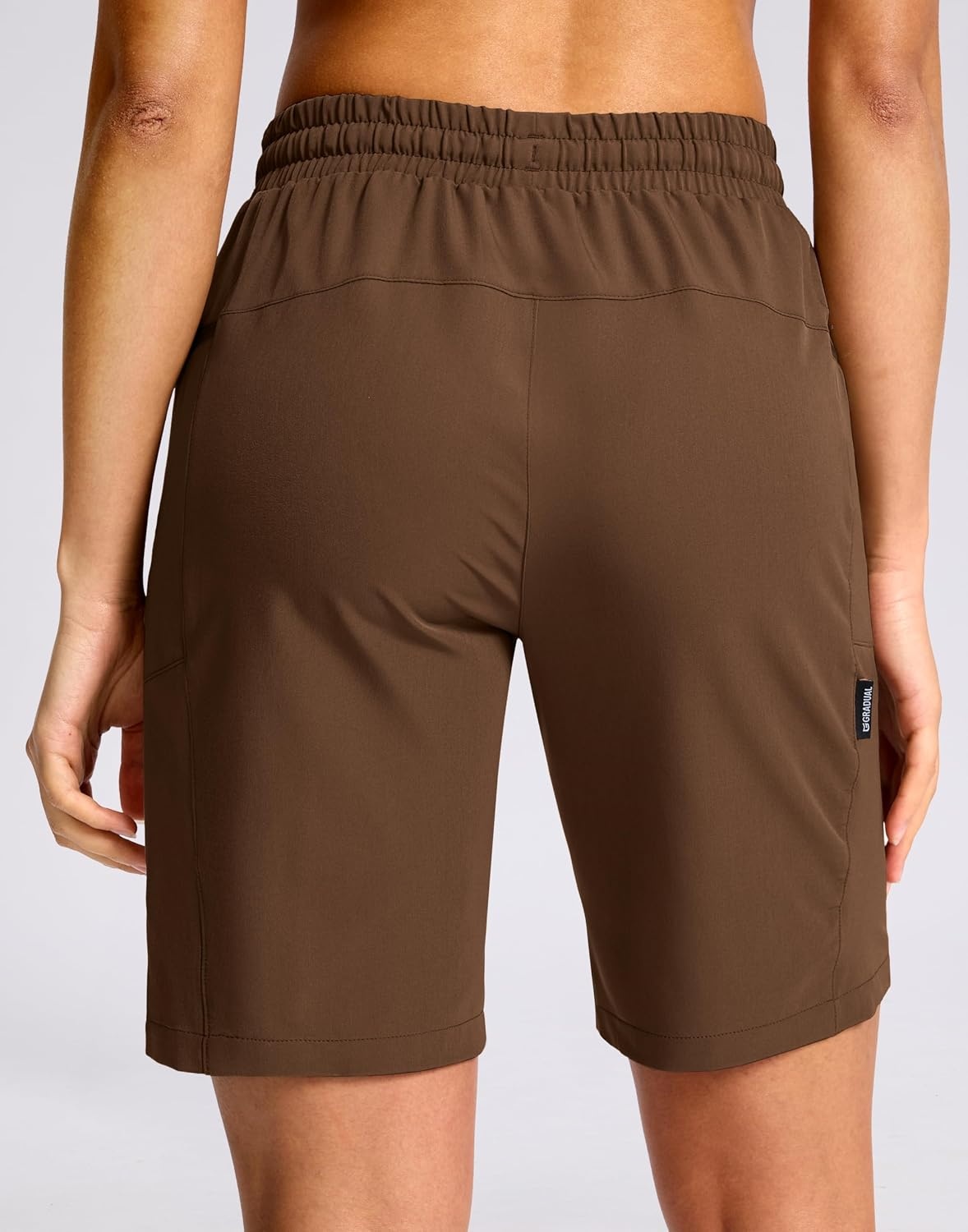 image:imageG Gradual Womens Hiking Shorts 2 Zipper Pockets 9 ShortsChestnut Brown