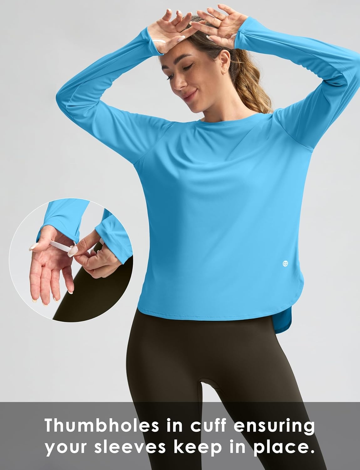 image:imageG Gradual Womens Sun Shirts UPF 50 Long Sleeve Workout Hiking TopsSky Blue