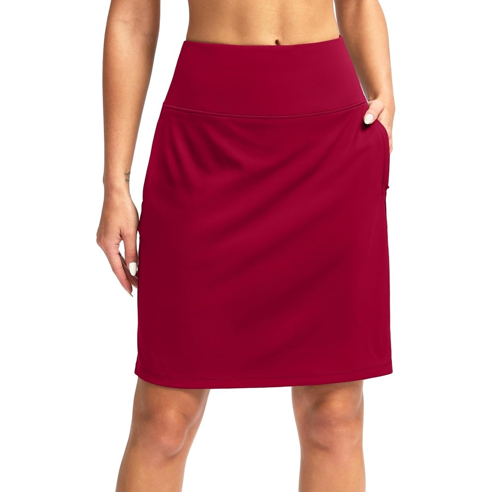image:imageG Gradual 20 Skorts with Pockets Knee Length Golf SkirtRed