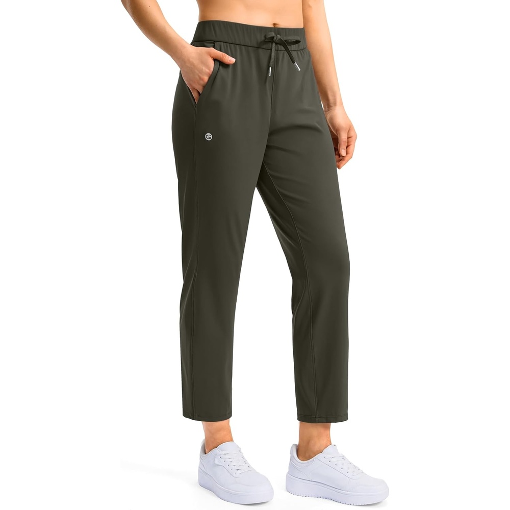 image:imageG Gradual Petite Pants for Women 78 Ankle Golf Pants with 3 PocketsArmy Green