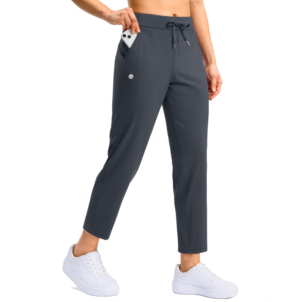 image:imageG Gradual Petite Pants for Women 78 Ankle Golf Pants with 3 PocketsDeep Grey
